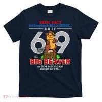 Detroit True Fact Big Beaver Exit 69 T-Shirt thumb 0