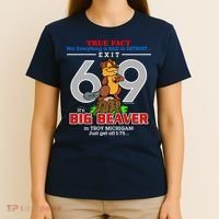 Detroit True Fact Big Beaver Exit 69 T-Shirt thumb 4