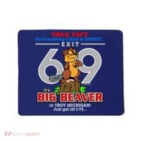 Detroit True Fact Big Beaver Exit 69 Mousepad thumb 0