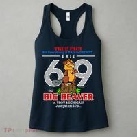 Detroit True Fact Big Beaver Exit 69 Women's Tank Top thumb 3