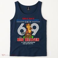 Detroit True Fact Big Beaver Exit 69 Tank Top thumb 2
