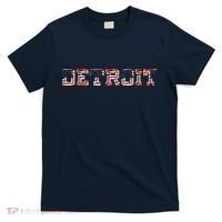 Detroit USA FLAG Grunge T-Shirt thumb 0