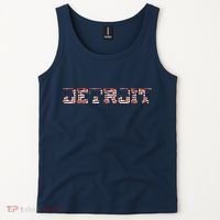Detroit USA FLAG Grunge Tank Top thumb 2