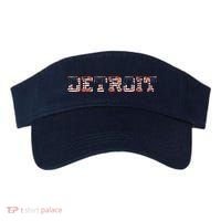 Detroit USA FLAG Grunge Visor thumb 0