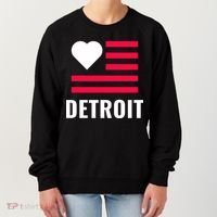 Detroit USA Flag Love Women's Sweatshirt thumb 0