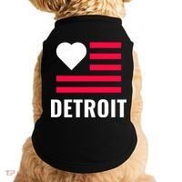 Detroit USA Flag Love Doggie Tank thumb 0