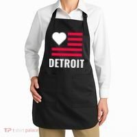 Detroit USA Flag Love Apron thumb 2