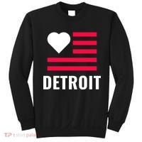 Detroit USA Flag Love Sweatshirt thumb 0