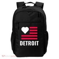 Detroit USA Flag Love Backpack thumb 0