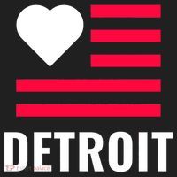 Detroit USA Flag Love Tumbler thumb 3