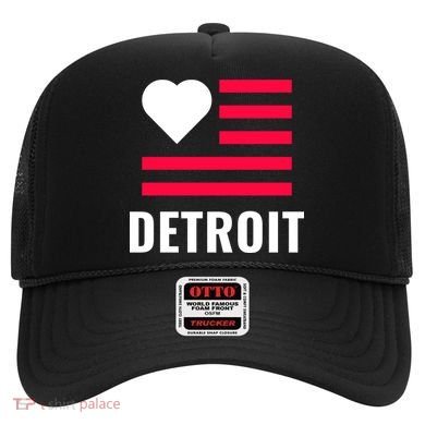 Detroit USA Flag Love Hat