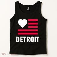 Detroit USA Flag Love Tank Top thumb 2