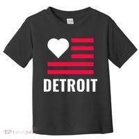 Detroit USA Flag Love Toddler T-Shirt thumb 0