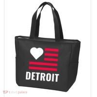 Detroit USA Flag Love Tote Bag thumb 3
