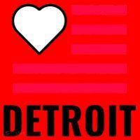 Detroit USA Flag Love Santa Hat thumb 1