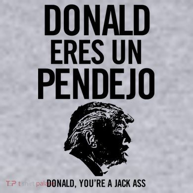 Donald Eres Un Pendejo Jack Ass Women's Racerback Cropped Tank
