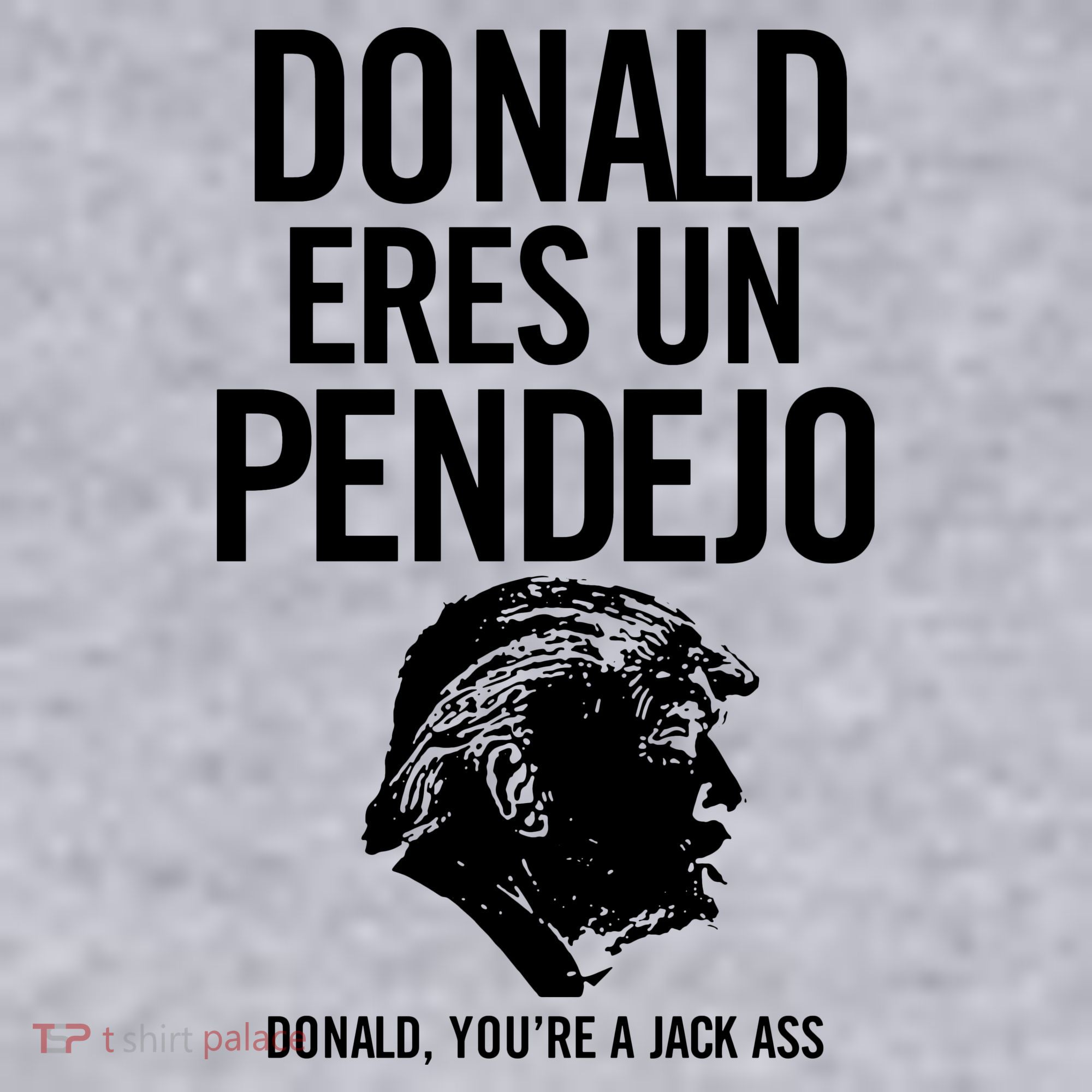 Donald Eres Un Pendejo Jack Ass Women's Racerback Cropped Tank