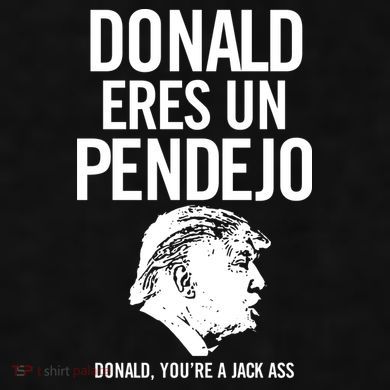 Donald Eres Un Pendejo Jack Ass Ladies PosiCharge Tri-Blend Wicking Tank