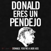 Donald Eres Un Pendejo Jack Ass Ladies PosiCharge Tri-Blend Wicking Tank thumb 2