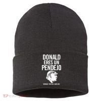 Donald Eres Un Pendejo Jack Ass Sustainable Knit Beanie thumb 0