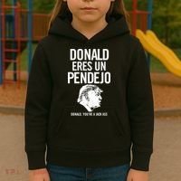 Donald Eres Un Pendejo Jack Ass Kids Hoodie thumb 3