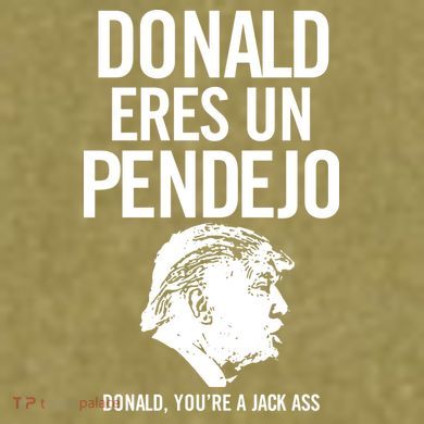 Donald Eres Un Pendejo Jack Ass Garment-Dyed Women's Muscle Tee
