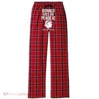 Donald Eres Un Pendejo Jack Ass Women's Flannel Plaid Pajama Pants thumb 0