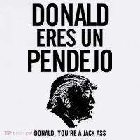 Donald Eres Un Pendejo Jack Ass Garment-Dyed Sweatshirt thumb 2