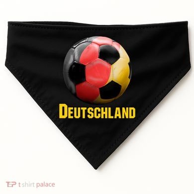 Deutschland German Flag Germany Soccer Style USA-Made Doggie Bandana