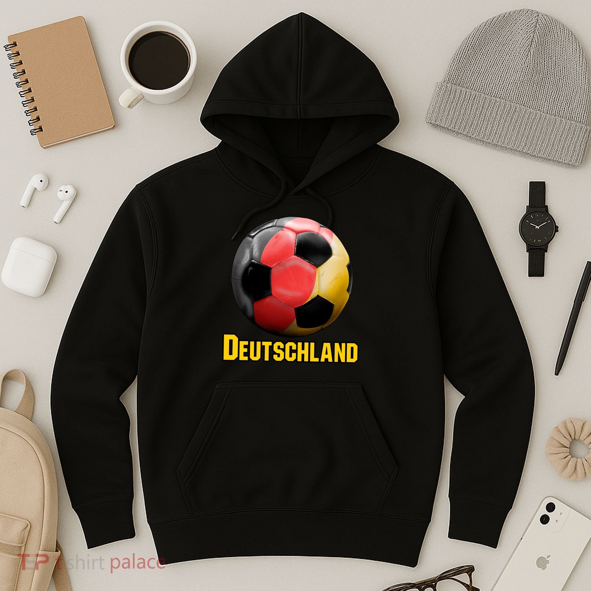 Deutschland German Flag Germany Soccer Style Hoodie