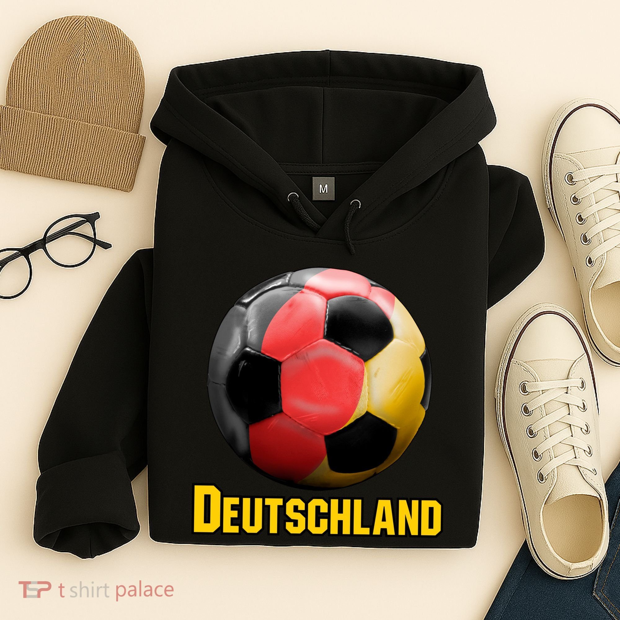 Deutschland German Flag Germany Soccer Style Hoodie