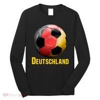 Deutschland German Flag Germany Soccer Style Long Sleeve Shirt thumb 0