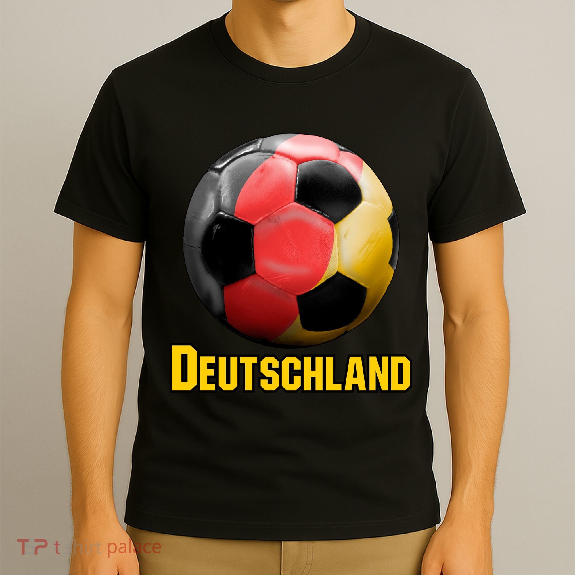 Deutschland German Flag Germany Soccer Style T-Shirt