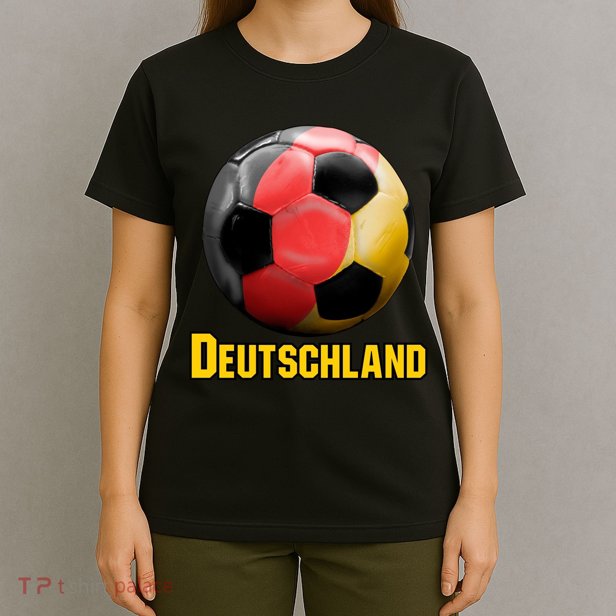 Deutschland German Flag Germany Soccer Style T-Shirt