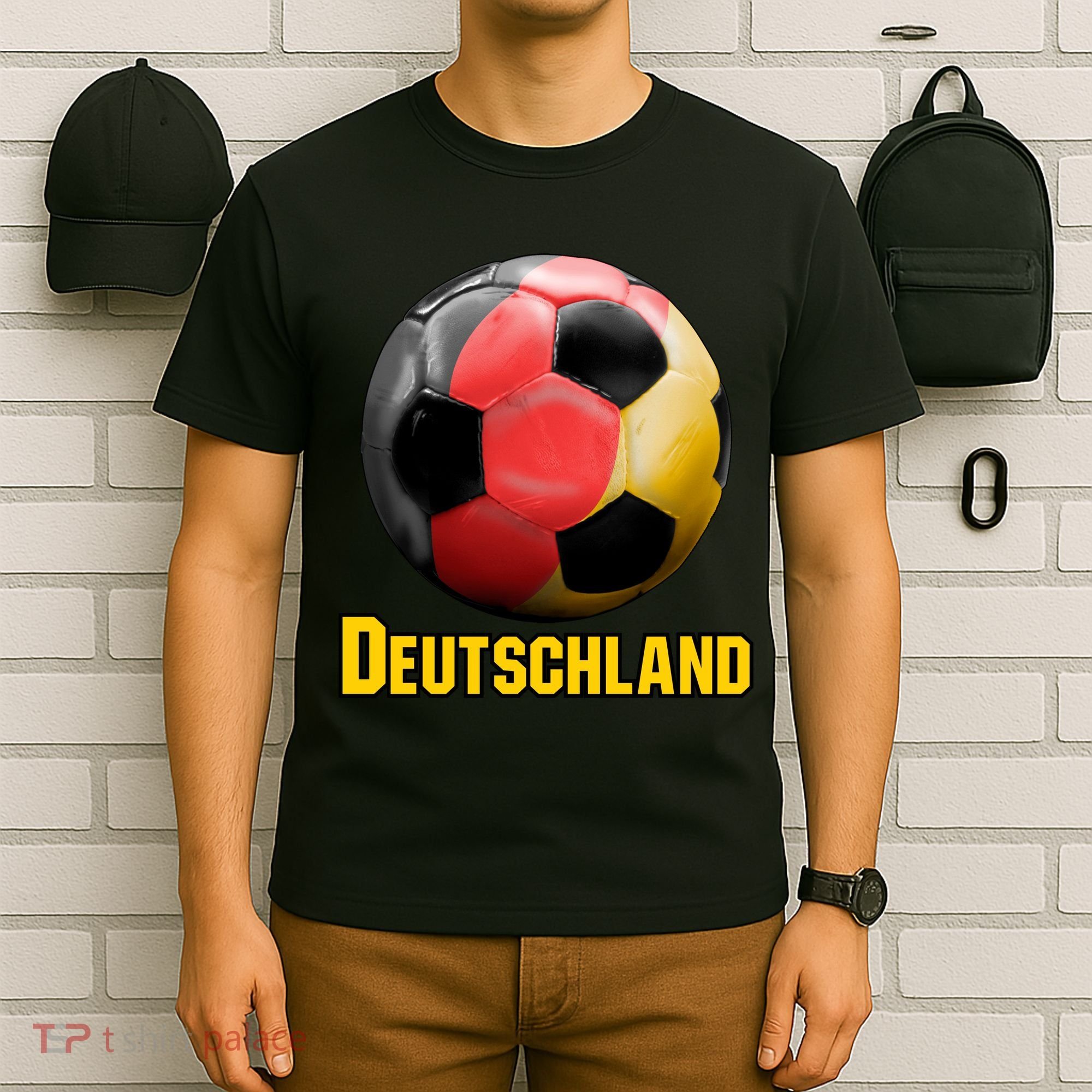 Deutschland German Flag Germany Soccer Style T-Shirt