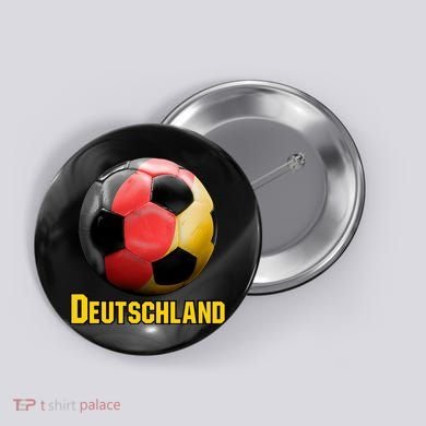 Deutschland German Flag Germany Soccer Style Button