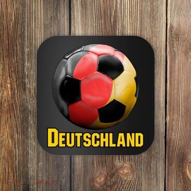 Deutschland German Flag Germany Soccer Style Coaster