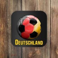Deutschland German Flag Germany Soccer Style Coaster thumb 0
