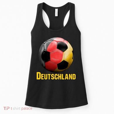 Deutschland German Flag Germany Soccer Style Women's Tank Top