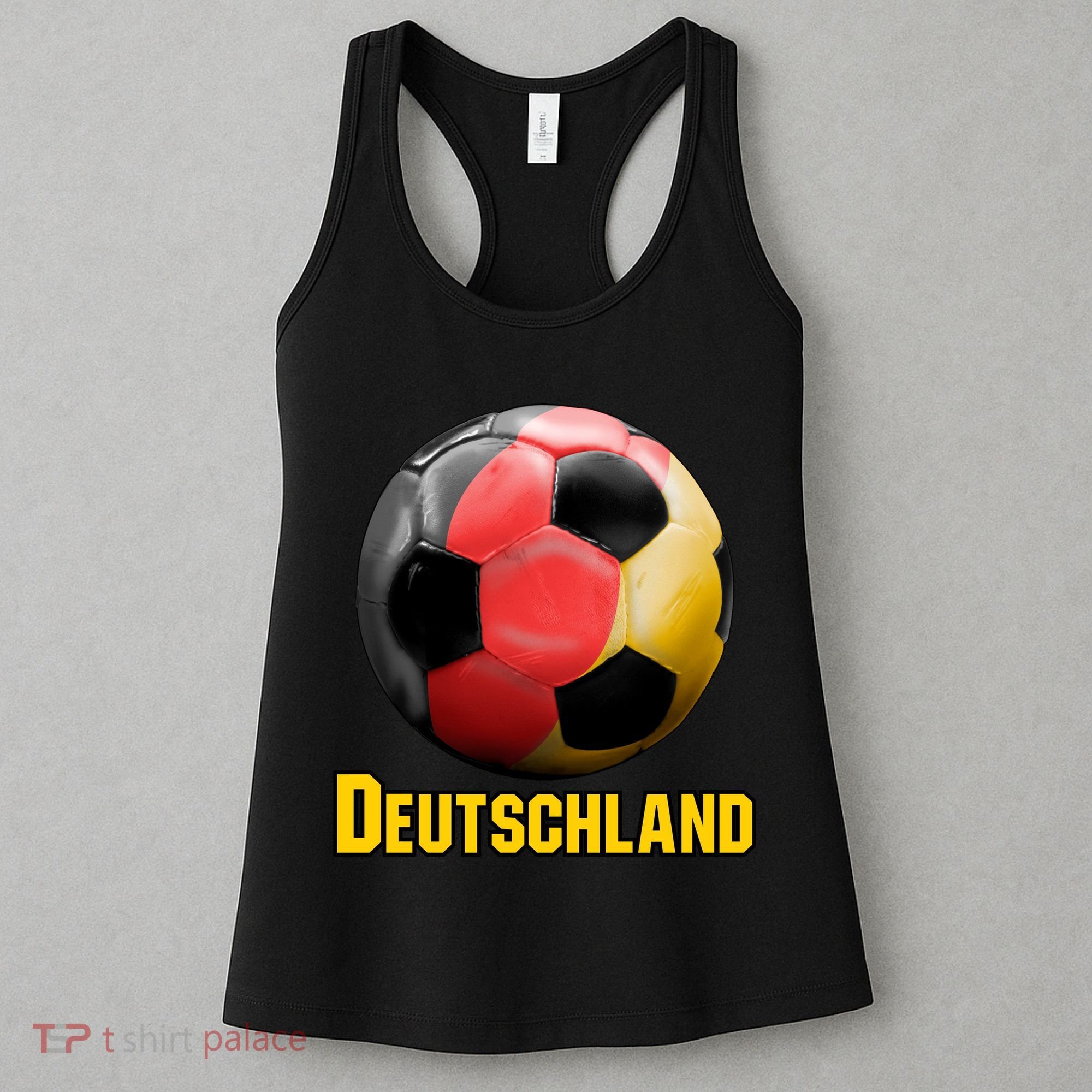 Deutschland German Flag Germany Soccer Style Women's Tank Top