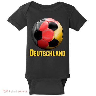 Deutschland German Flag Germany Soccer Style Baby Bodysuit