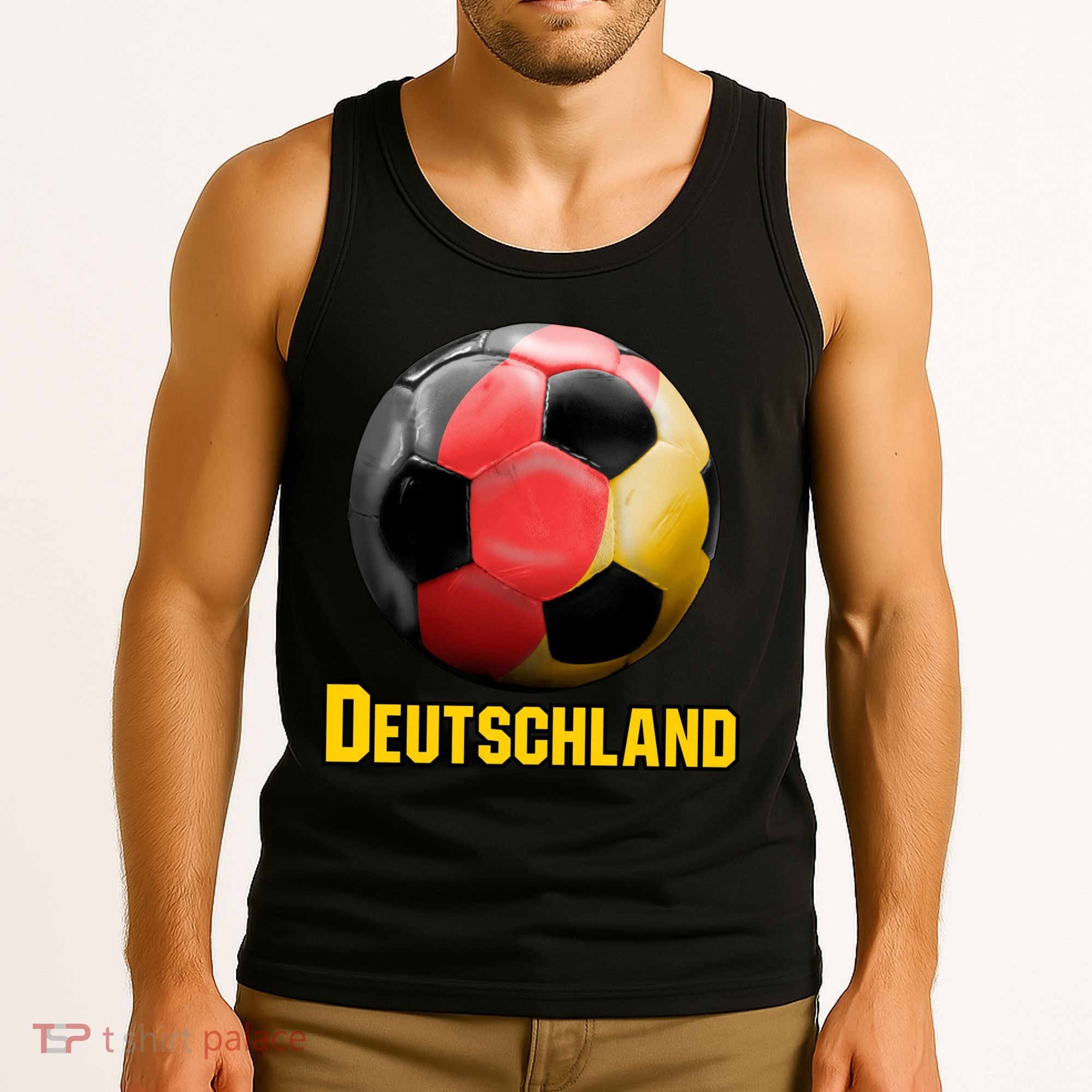Deutschland German Flag Germany Soccer Style Tank Top