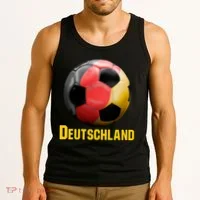 Deutschland German Flag Germany Soccer Style Tank Top thumb 3