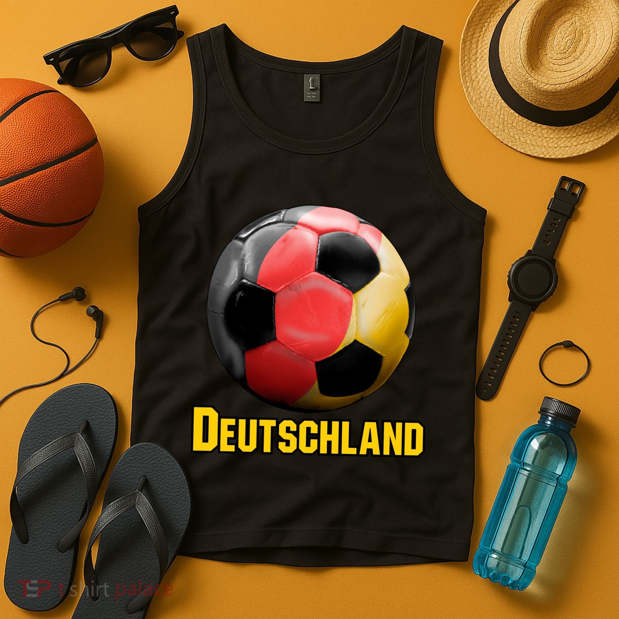 Deutschland German Flag Germany Soccer Style Tank Top