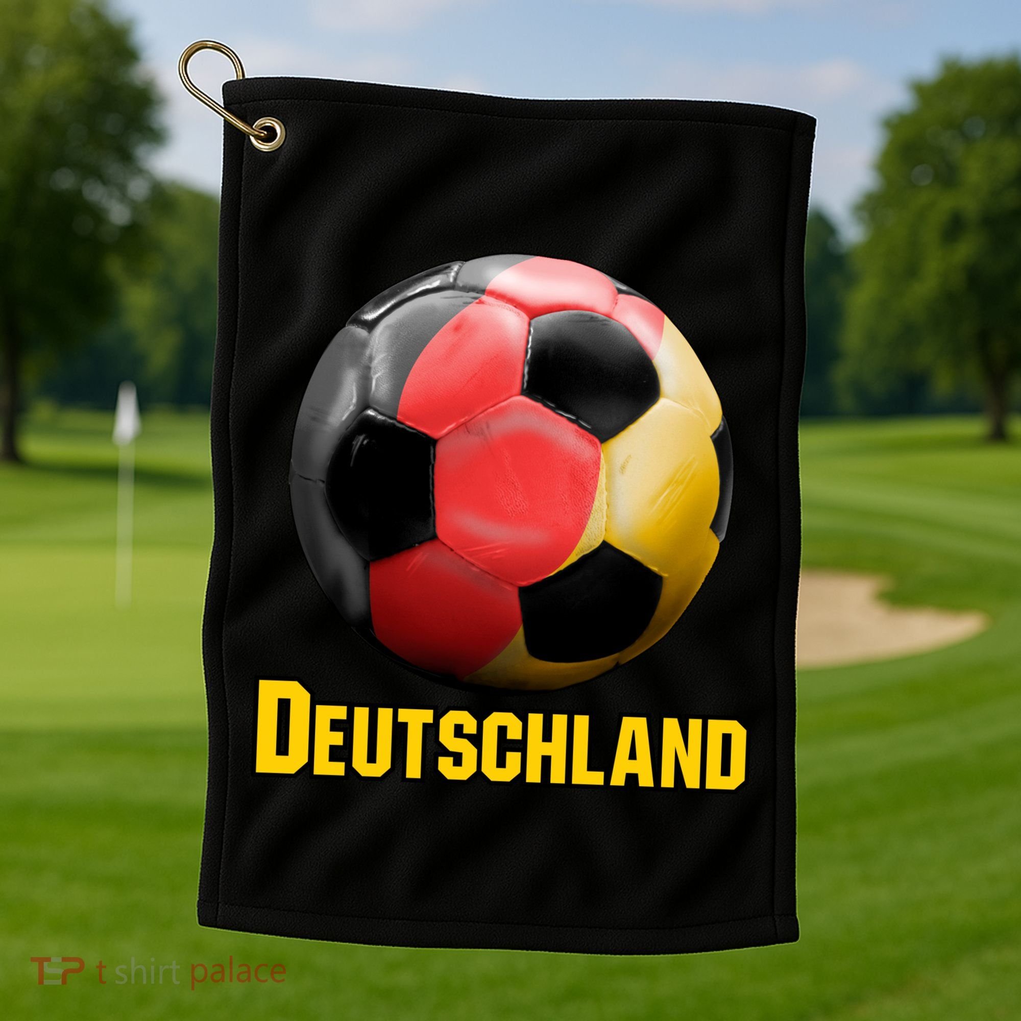 Deutschland German Flag Germany Soccer Style Golf Towel