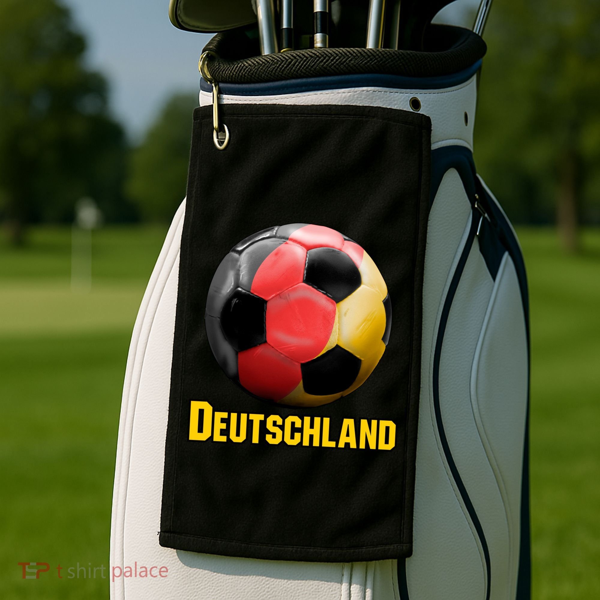 Deutschland German Flag Germany Soccer Style Golf Towel