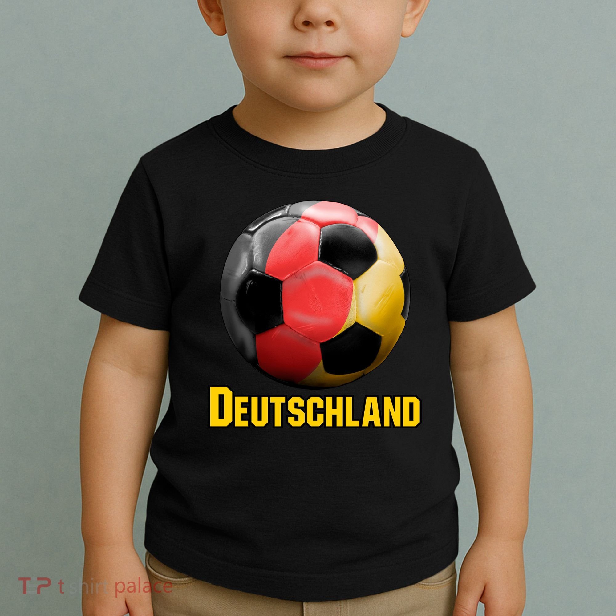 Deutschland German Flag Germany Soccer Style Toddler T-Shirt