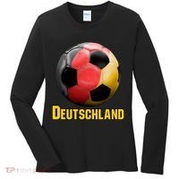 Deutschland German Flag Germany Soccer Style Women's Long Sleeve Shirt thumb 0