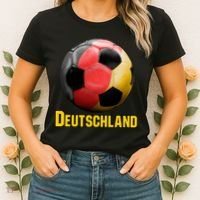 Deutschland German Flag Germany Soccer Style Women's T-Shirt thumb 2