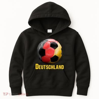 Deutschland German Flag Germany Soccer Style Kids Hoodie